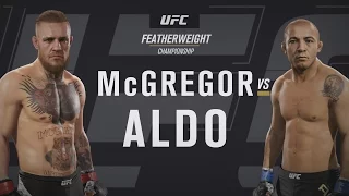 Conor McGregor vs Jose Aldo Full Fight EA Sports UFC 2 Gameplay