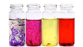 Making a chemical that changes color in different liquids