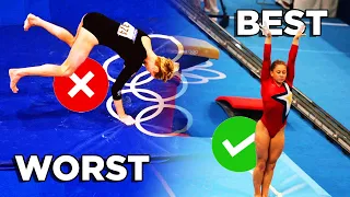 BEST vs WORST Landings in Gymnastics