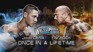 John Cena vs The Rock Once in a lifetime - We are young - Wrestlemania XXVIII