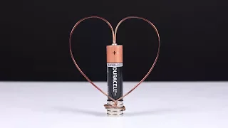 How to make a Homopolar Motor from Battery