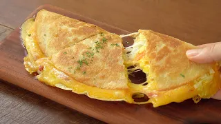 If you have Cabbage, Try it this way, It's Better Than Bread :: Tortilla Cabbage Toast, Quesadilla
