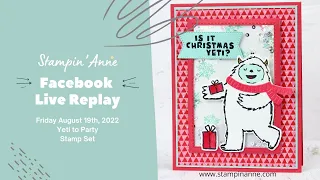 Facebook Live - Friday August 19th, 2022 - Yeti to Party (recording)