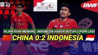 FINAL THOMAS CUP 2021 INDONESIA VS CHINA, FAJAR RIAN MAMPU MENAKLUKKAN PASANGAN GANDA CHINA