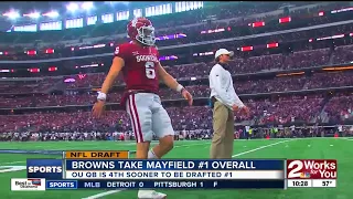 NFL Draft: Baker Mayfield drafted number one overall by Cleveland Browns