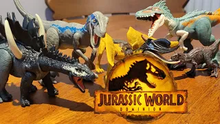 Jurassic World Dominion Ferocious Pack Moros Intrepidus, Blue, Dsungaripterus, Miragaia - Toy Review