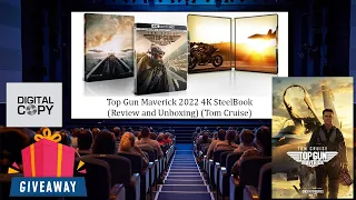 Top Gun Maverick 2022 4K SteelBook (Review and Unboxing) (Tom Cruise) Digital Code Giveaway