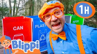 Learn to Recycle in Blippi's Great Green Adventure! | 1 HOUR OF BLIPPI | Educational Videos for Kids