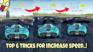 Top 6 tricks for increase speed..!! 😱🤫|| Extreme car driving simulator🔥||