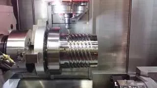 4-axis Spiral Machining on Mort Seiki NTX2000 5-axis lathe/mill.