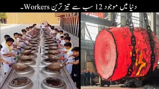 12 Most Fast Workers In The World Urdu | دنیا کے سب سے تیز ورکر |  Haider Tv