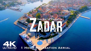 [4K] ZADAR 2023 🇭🇷 1 Hour Drone Aerial Relaxation Film | Croatia Hrvatska Dalmatia