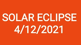 Solar Eclipse 2021& Karmik remedy  by sunilee