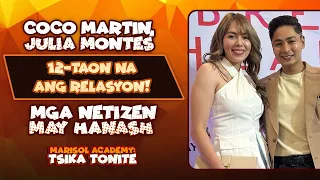 Coco Martin, Julia Montes 12-taon na ang relasyon! Mga netizen may hanash | MARISOL ACADEMY QUICKIE