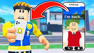 My BIGGEST STALKER Is BACK... He Sent Me A SNAPCHAT!! (Roblox)