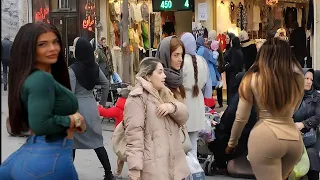 lRAN - Walking in Crowded Shopping Streets of Tabriz City