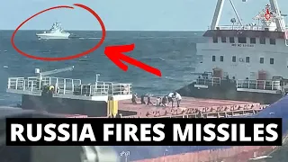 Russia FIRES Missiles at ANOTHER Civilian Vessel In Black Sea | Breaking News with The Enforcer.