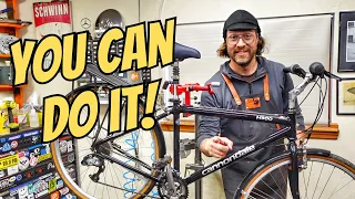 Basic Bicycle Tuneup ANYONE can do at home! Cannondale hybrid revival!