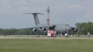 C5 Galaxy RAPID Takeoff at MSP Airport