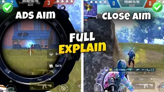 Close Aim + ADS Aim Full Explain In This Video PUBG MOBILE