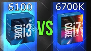 Intel i3-6100 vs i7-6700K