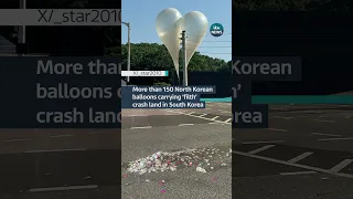 People have been told to stay inside after North Korea sent trash balloons into South Korea #itvnews