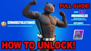 How To Get SHADOW or GHOST MEOWSCLES - How To Complete 18 Meowscles Challenges Guide! Fortnite