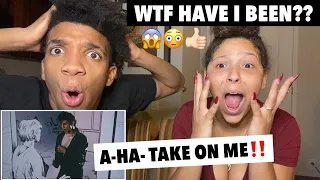 I MADE MY GIRLFRIEND LISTEN TO A-HA - Take On Me (Official 4K Music Video) REACTION!!