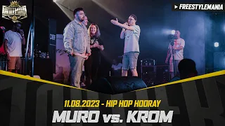 MURO vs KROM - Halbfinale 1/2, Freestyle Battle Turnier - HIP HOP HOORAY, 11.08.23