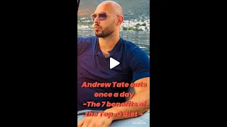 The 7 benefits of the TopG diet Andrew Tate eats once a day !