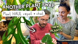 Another Plant Swap HAUL + Repot 🌱 Come Plant Swapping With Me!