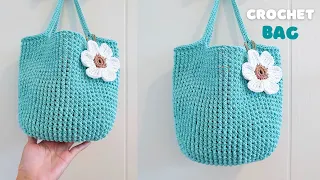 🧶Wow! I crochet this handbag with Front Post Double Crochet and Granny Square | ViVi Berry Crochet