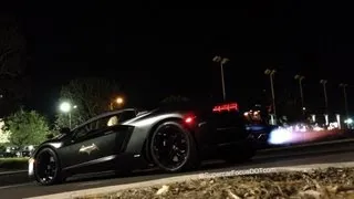 Lamborghini Aventador BatVentador Shooting Flames