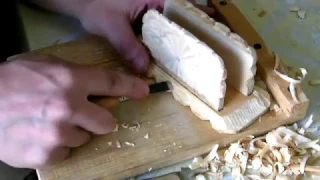 Резная салфетница / Геометрическая резьба / Woodcarving