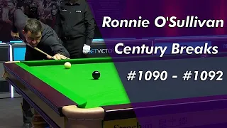 Ronnie O'Sullivan | Century Breaks 1090 - 1092 Highlightsᴴᴰ