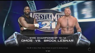 WWE 2K22 |OMOS VS BROCK LESNAR| WWE CHAMPIONSHIP