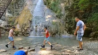 Гебиусские водопады (Архипо-Осиповка), обзор. Gebius waterfalls (Arkhipo-Osipovka), video review.