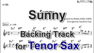 Sunny - Backing Track with Sheet Music for Tenor Sax
