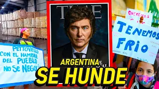 ARGENTINA SE HUNDE MIENTRAS MILEI SIGUE DICIENDO ESTUPIDECES y SIN ENTREGAR LOS ALIMENTOS.