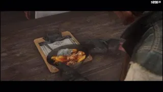 John Marston Eats Some Delicious Peach Cobbler - Red Dead Redemption 2