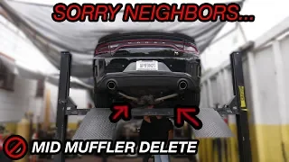 MID MUFFLER DELETE ON A 2019 SCATPACK CHARGER