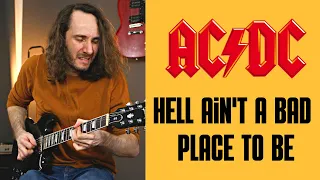 How To Play Hell Ain't A Bad Place To Be - By AC/DC - Guitar Lesson/Tutorial