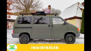 Roof rack DIY on the VW T4, practical and improves the off-road look || # t4ausbau #ancoadventures