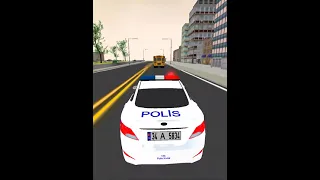 Police Car Driving Simulator | Car Games | Police Car With 🚒 #shorts