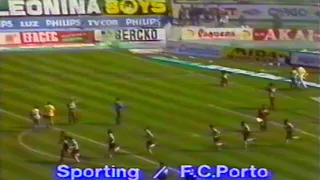 Sporting (0-1) FC Porto 1985/1986, CN - Jornada 24