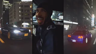 NEW 2024! Lewis Hamilton with SKYLINE R34 in Tokyo Expressway