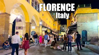 FLORENCE Summer, 4K HDR Walking Tour  🇮🇹 Italy Evening Walk with captions