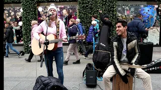 Busking Four Years Yesterday... Its Zoe Clarke Joined by Marcos for "She Will Be Loved" (Maroon 5)