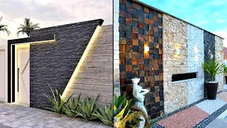 50 Modern Front Wall Design Ideas 2024 Exterior Wall Tiles Design | Home Main Door Design Ideas