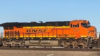 Panhandle and Amarillo Texas BNSF Transcon and Yard Action